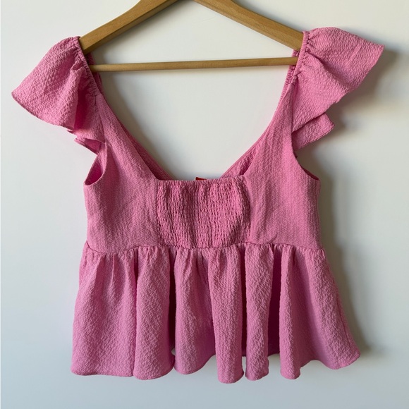 UO Sierra Key Hole Babydoll Top - Picture 6 of 10